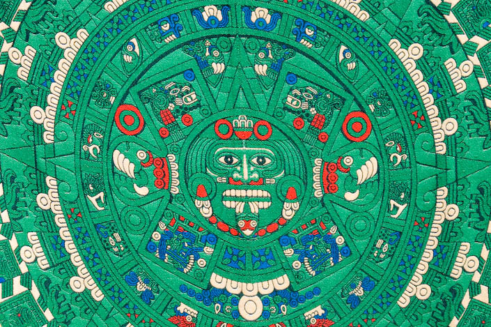Aztec Calendar Rug
