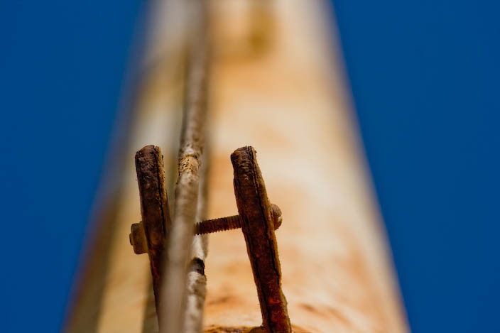 Rusted pole