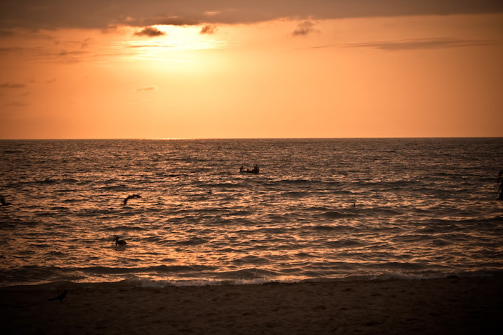 Sunset Boat Fishing